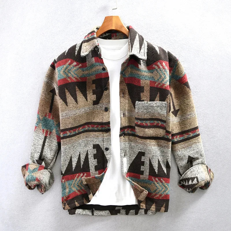 Leon – Azteken-Jacke im Hemd-Design