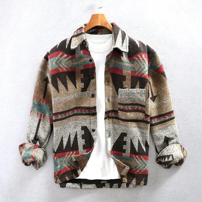 Leon – Azteken-Jacke im Hemd-Design