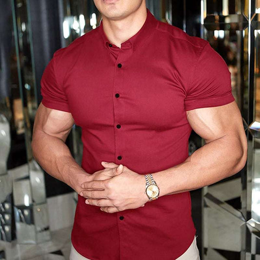 Ben – Slim Fit Hemd mit kurzen Ärmeln