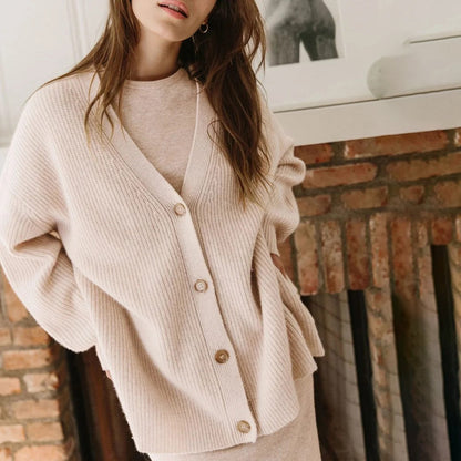 Leah – Extra langer Kaschmir-Cardigan