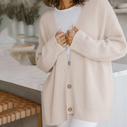 Leah – Extra langer Kaschmir-Cardigan