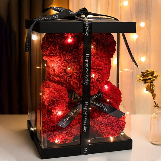 Adorbs – Rosen-Teddybär mit LED-Schachtel