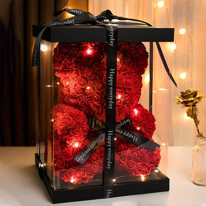 Adorbs – Rosen-Teddybär mit LED-Schachtel