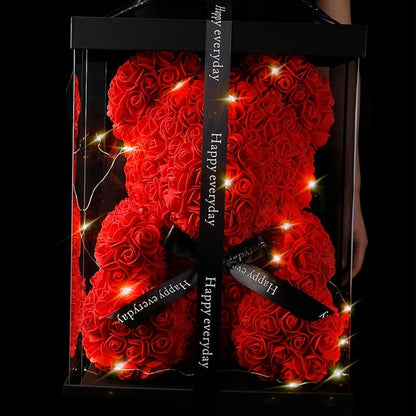 Adorbs – Rosen-Teddybär mit LED-Schachtel