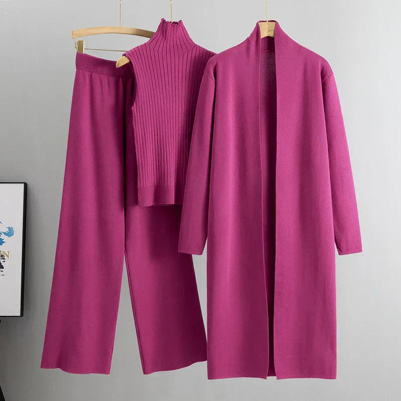 Zara – Bequemes dreiteiliges Winterset für Damen