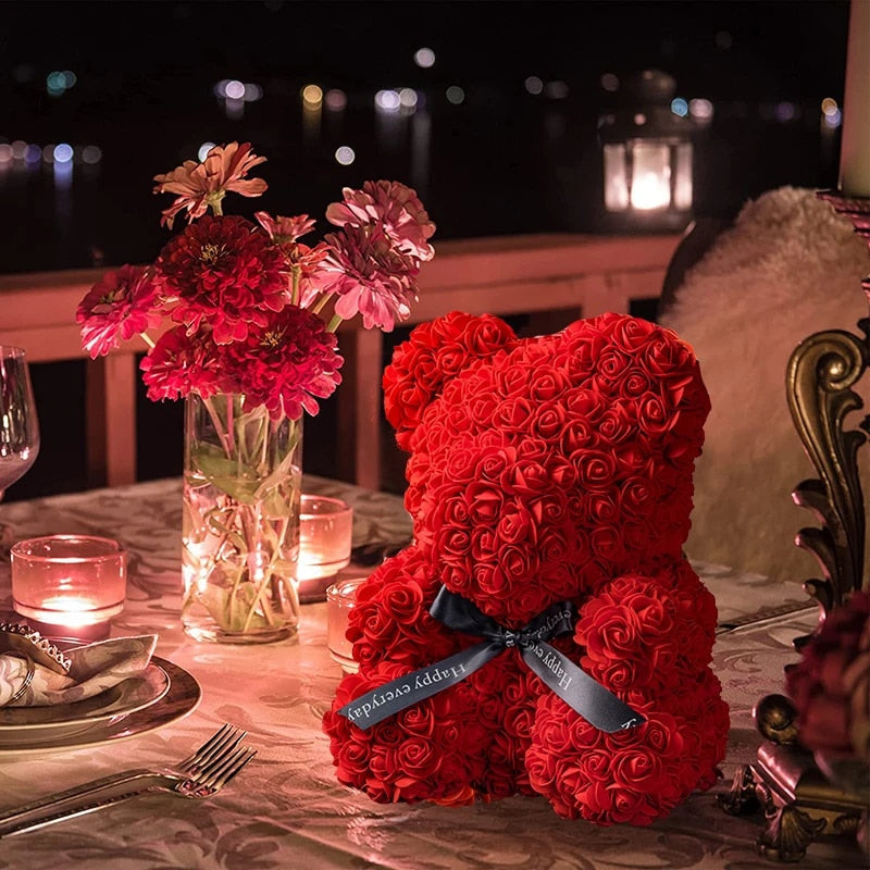 Adorbs – Rosen-Teddybär mit LED-Schachtel