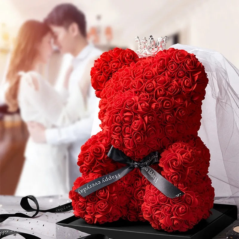 Adorbs – Rosen-Teddybär mit LED-Schachtel