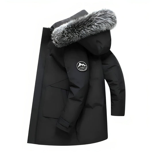Aik – Winterjacke mit Kapuze aus Fell