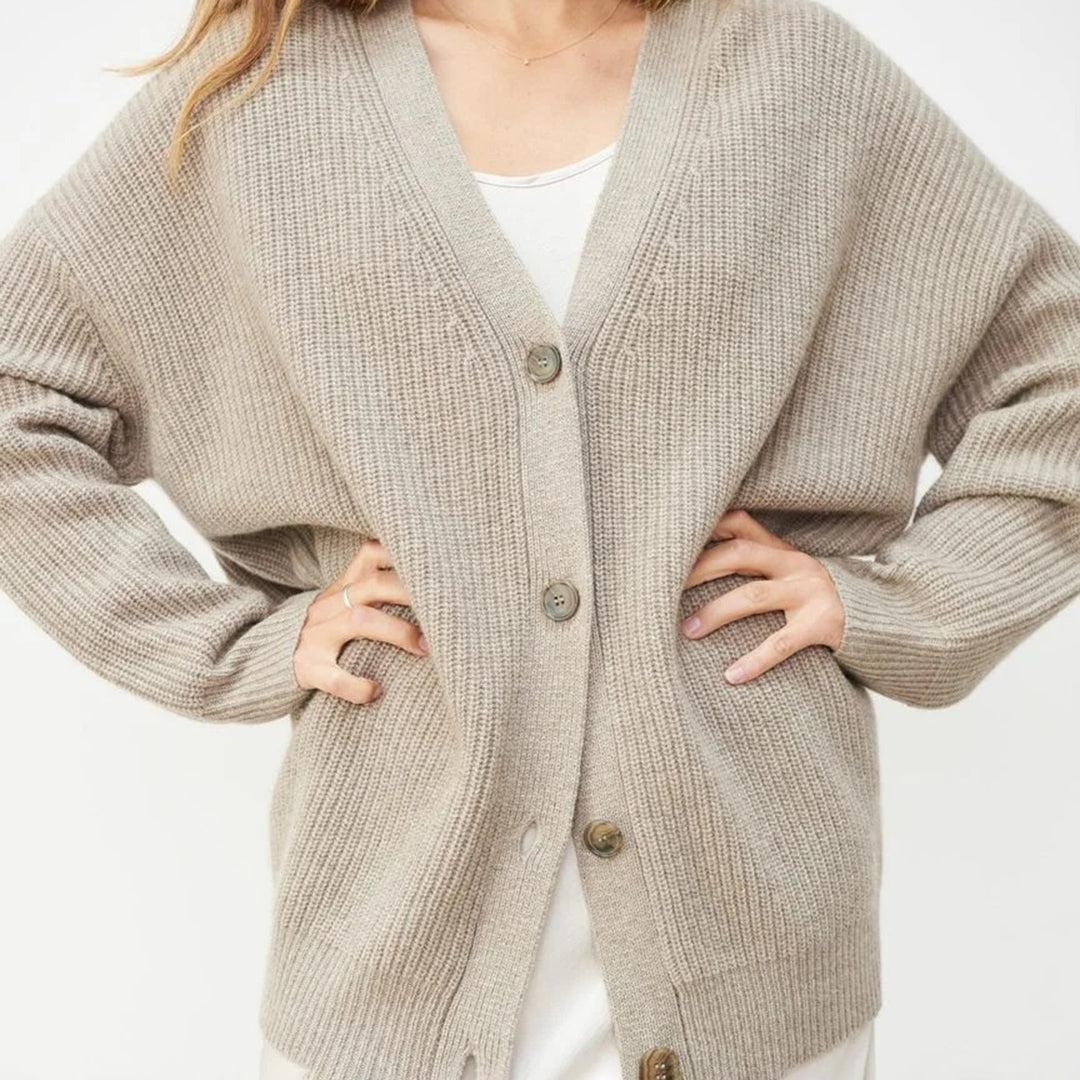 Leah – Extra langer Kaschmir-Cardigan