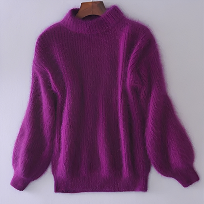 Brenda – Retro-Pullover im Angora-Look