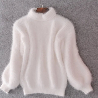 Brenda – Retro-Pullover im Angora-Look