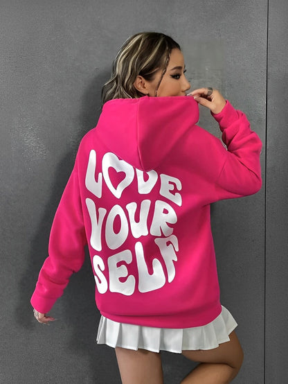 Daria – Gedruckter Baumwoll-Hoodie