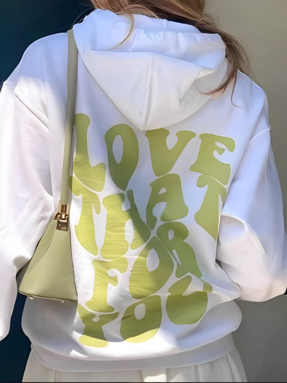 Daria – Gedruckter Baumwoll-Hoodie