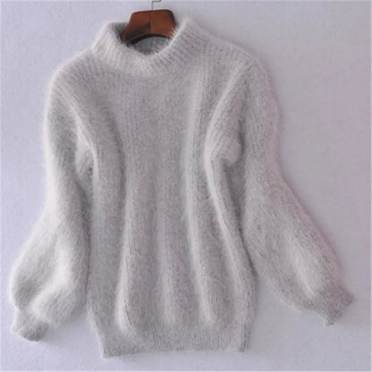 Brenda – Retro-Pullover im Angora-Look