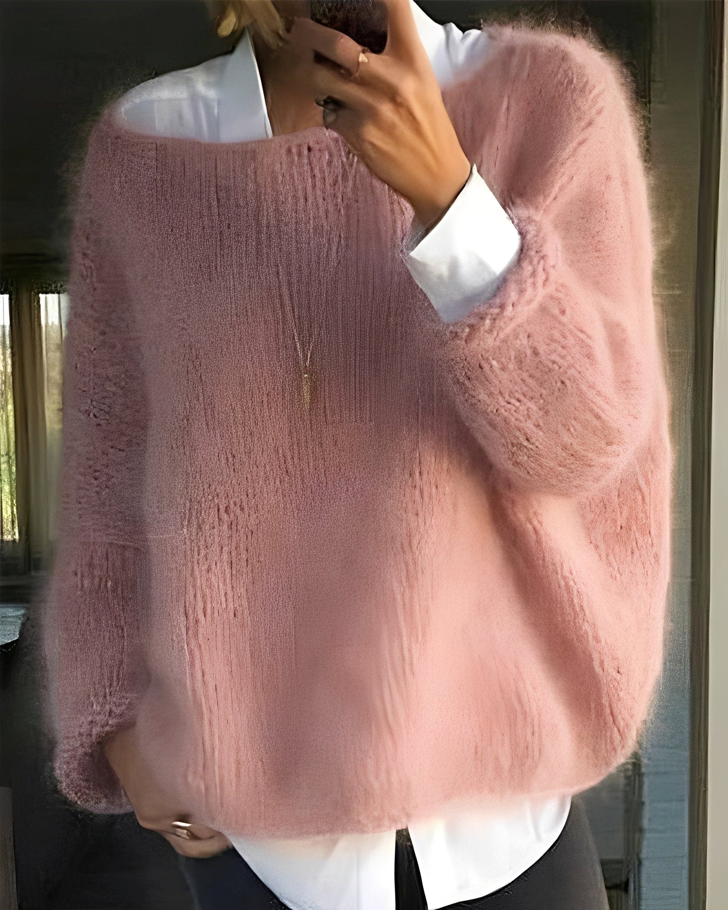 Sarah – Bunter Rundhals-Pullover