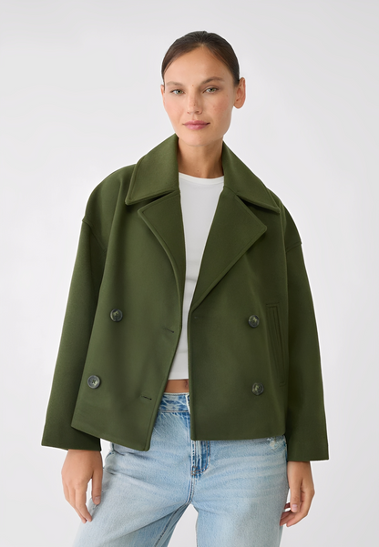 Claire – Kurze Elegante Zweireihige Jacke