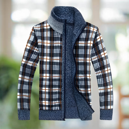 Iker – Warm gefütterte Herrenstrickjacke