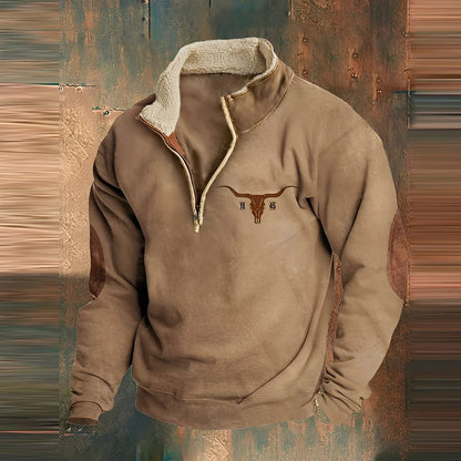 Kenton - Moderner Männerpullover mit Reißverschluss