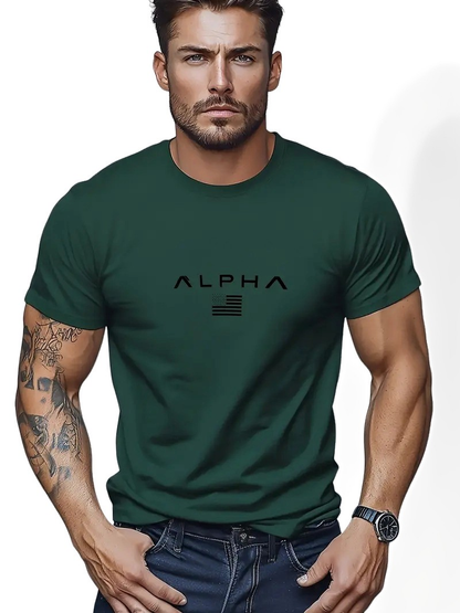 Neal - Einfaches Rundhals-T-Shirt für Männer