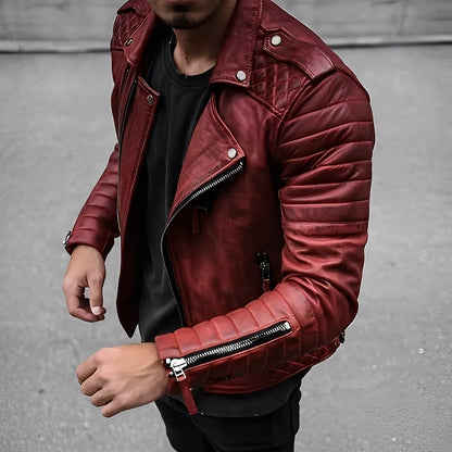 Matthew - Lässige Herrenlederjacke