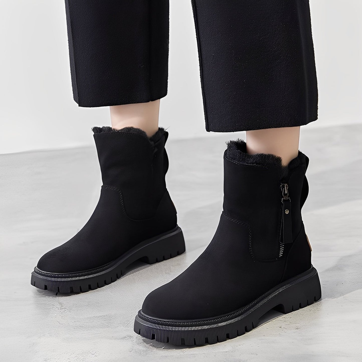 Raschelle - Trendige, leichte Damenstiefel mit Fleecefutter