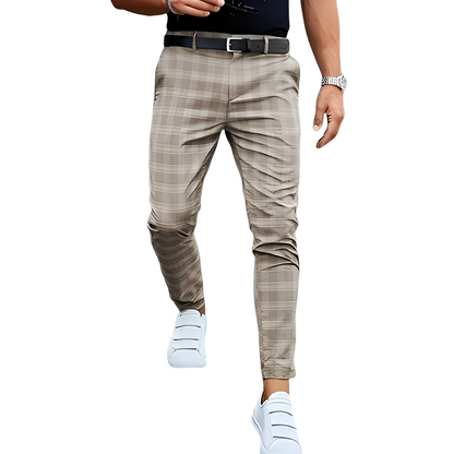 Deacon - Lässige schlanke Herrenhose mit Karos