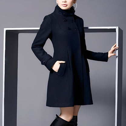 Maree - Gemütlicher Damenmantel mit Kapuze und Seitentaschen