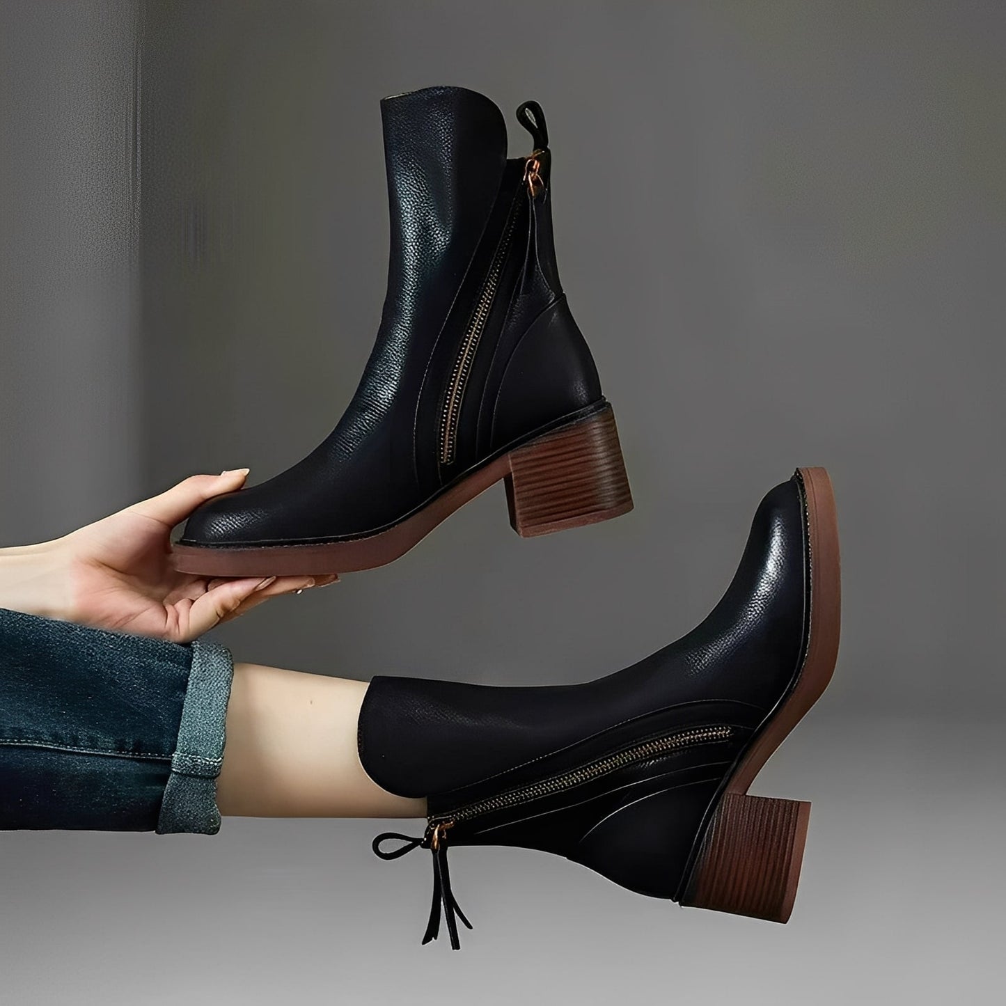Destini - Damenlederstiefeletten mit Eleganz