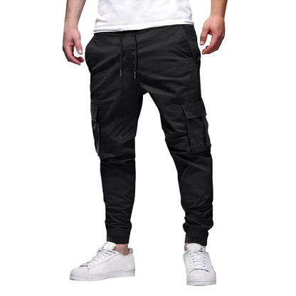 Tevin - Bequeme, schmal geschnittene Dehnstoff-Cargohose für Herren