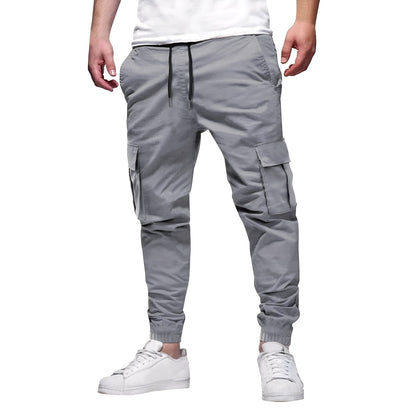 Tevin - Bequeme, schmal geschnittene Dehnstoff-Cargohose für Herren