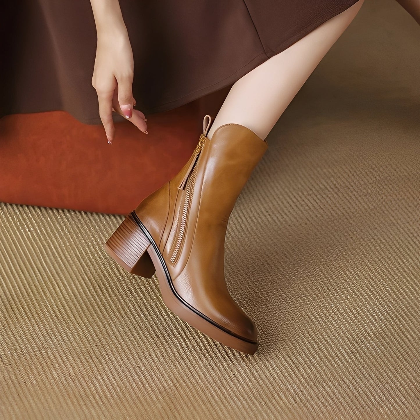 Destini - Damenlederstiefeletten mit Eleganz