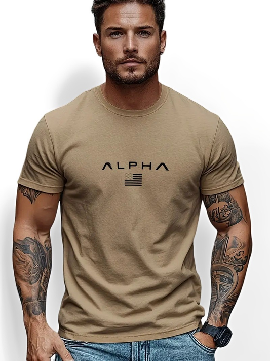 Neal - Einfaches Rundhals-T-Shirt für Männer