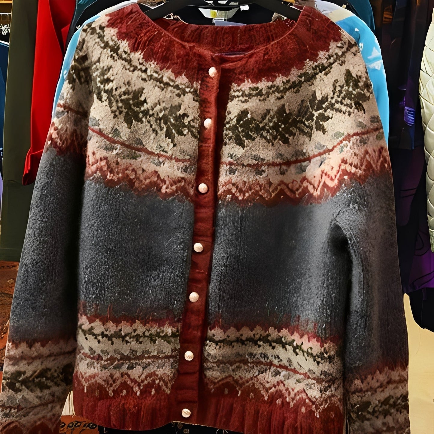 Nicola - Schicker Damen-Cardigan im ethnischen Stil