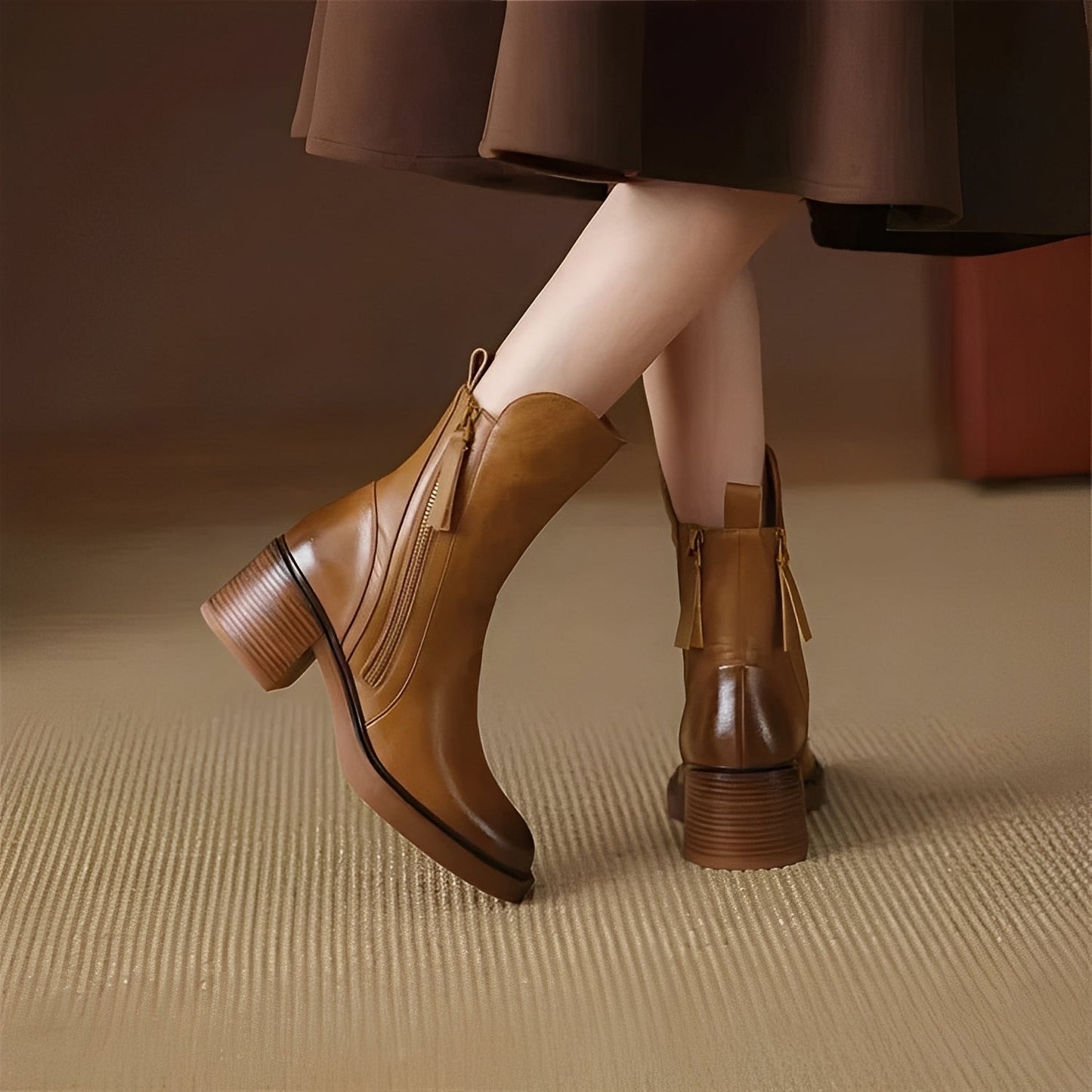 Destini - Damenlederstiefeletten mit Eleganz