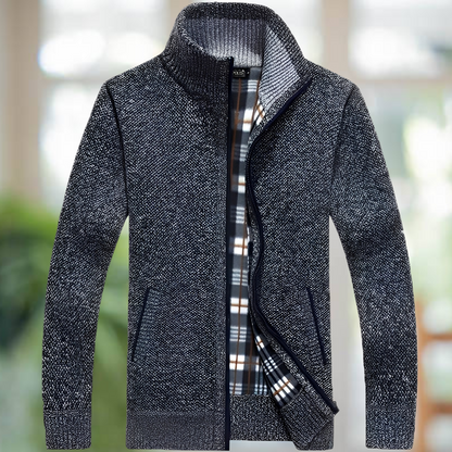 Iker – Warm gefütterte Herrenstrickjacke