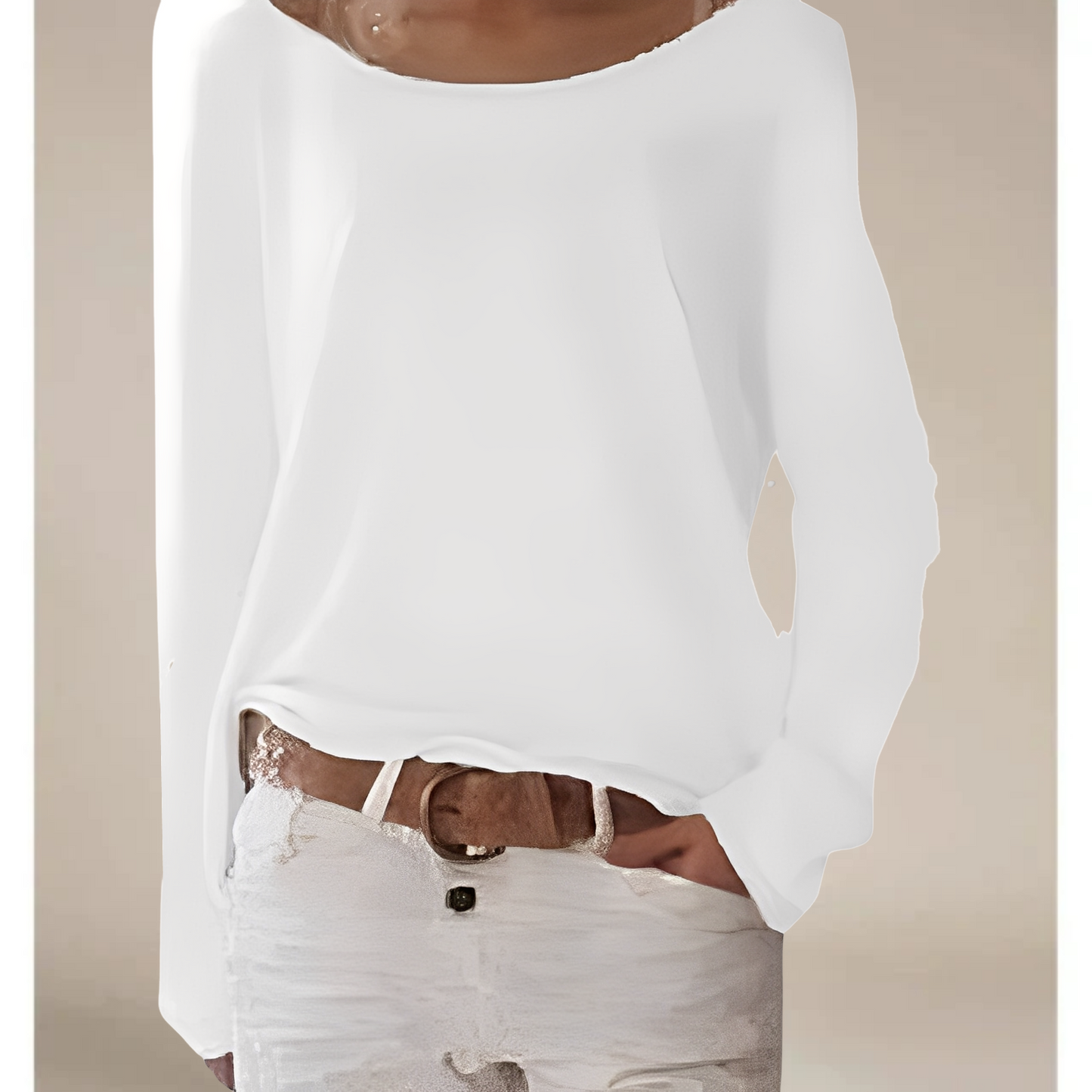 Alexa – Strickpullover mit Rundhalsausschnitt