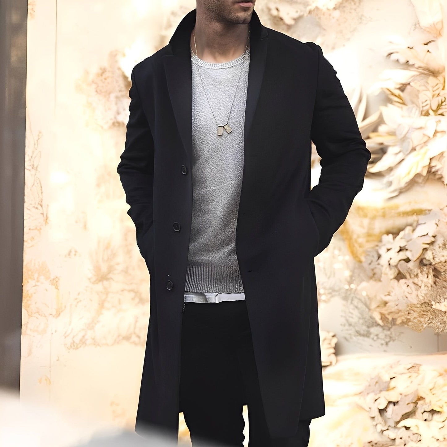 Landen - Eleganter Herren-Trenchcoat mit Kragen
