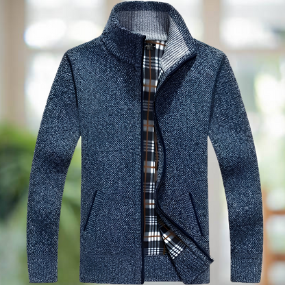Iker – Warm gefütterte Herrenstrickjacke