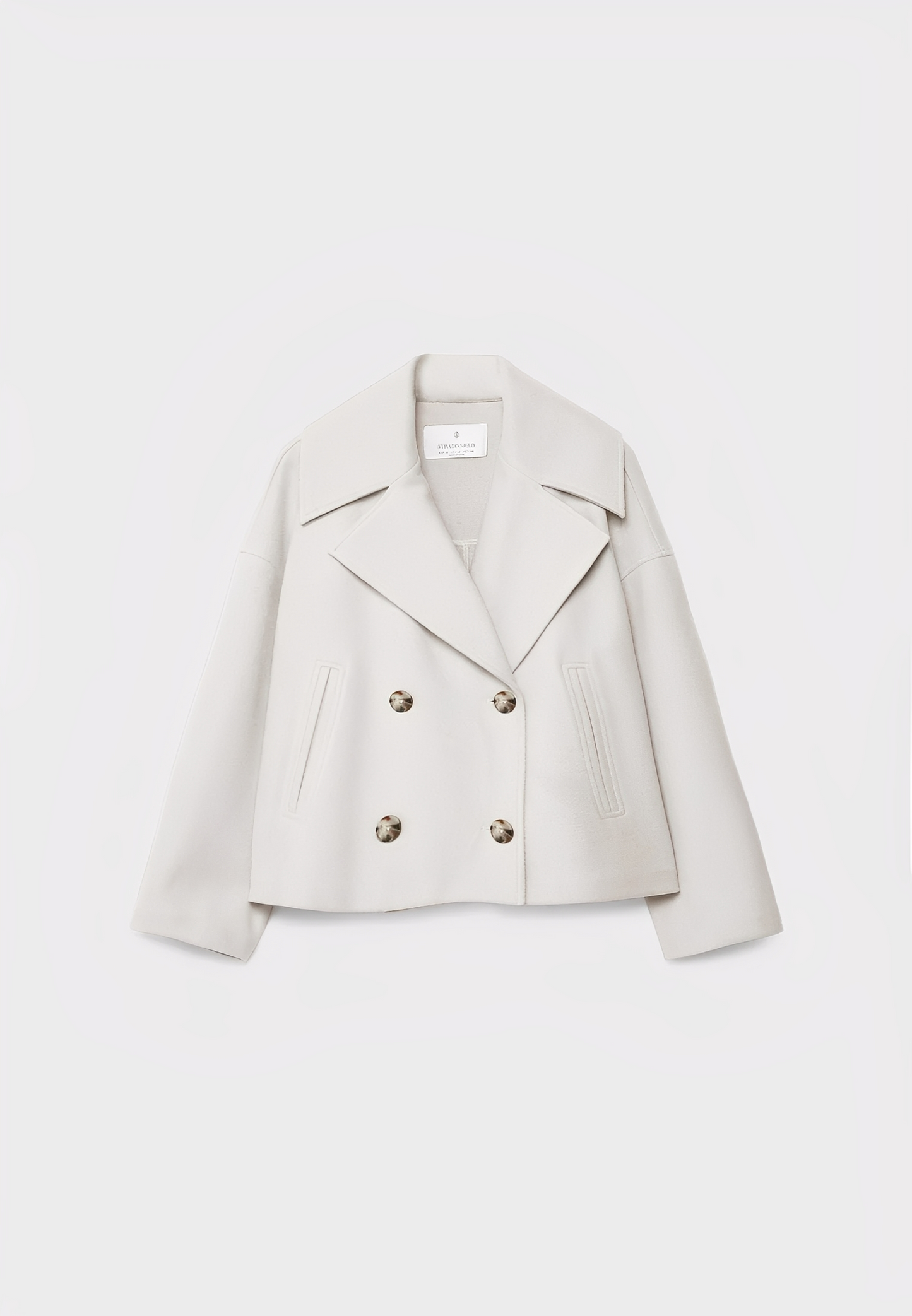 Claire – Kurze Elegante Zweireihige Jacke