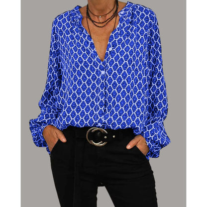 Zara – Lässige Bluse mit V-Ausschnitt