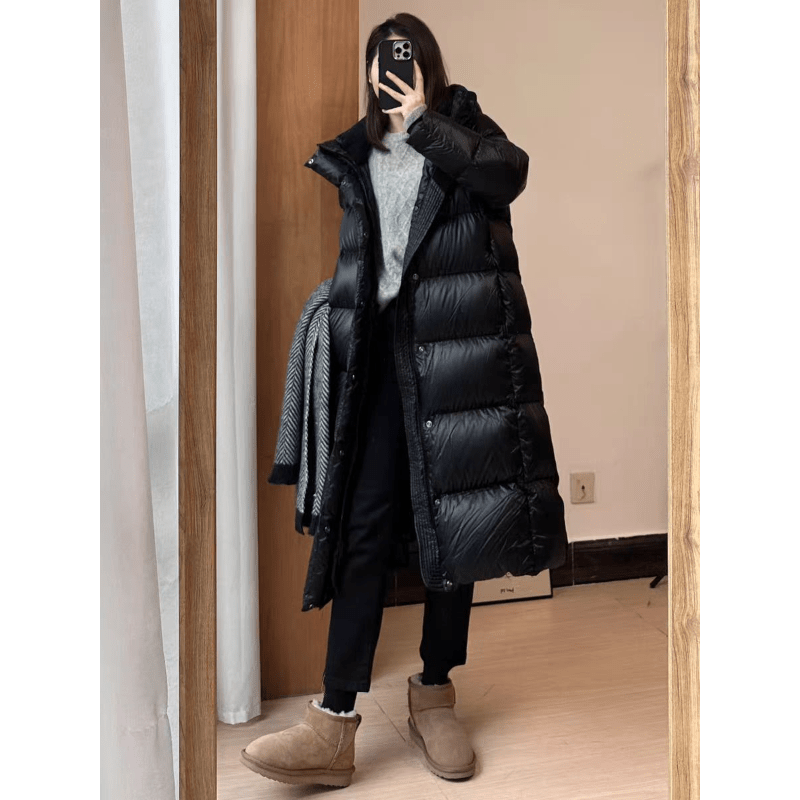 Irene – Langer Wintermantel aus Daunen