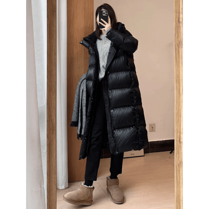 Irene – Langer Wintermantel aus Daunen