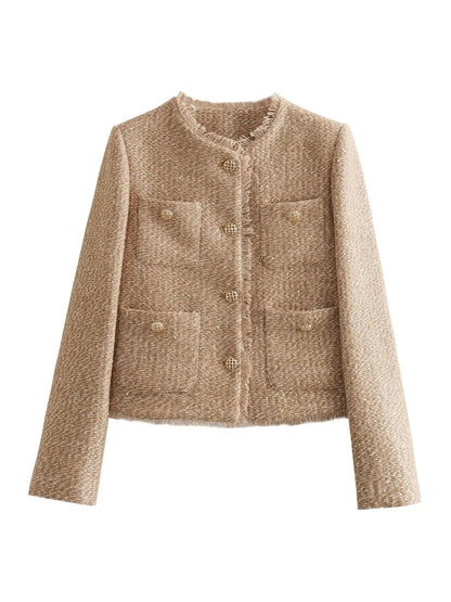 Melinda – Klassisch geschnittener Tweed-Blazer