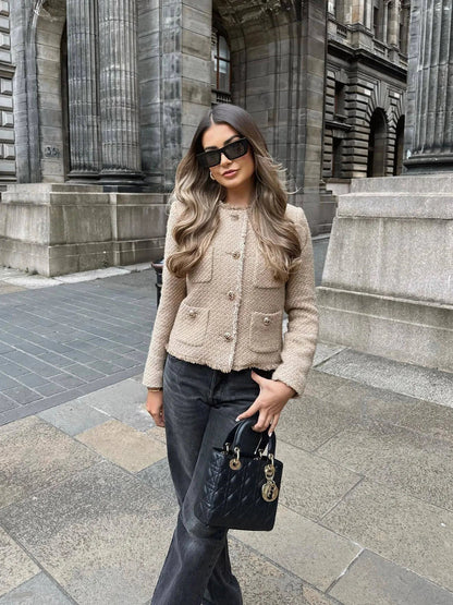Melinda – Klassisch geschnittener Tweed-Blazer