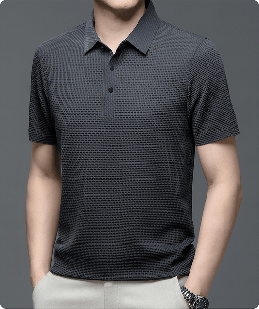 Morten – Polo-Shirt mit Struktur