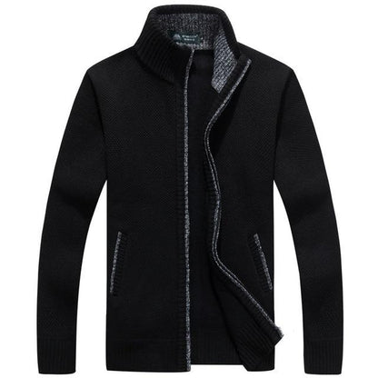 Iker – Herrenjacke aus Strick mit Fleece-Innenfutter