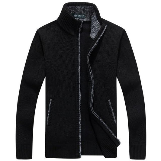 Iker – Herrenjacke aus Strick mit Fleece-Innenfutter