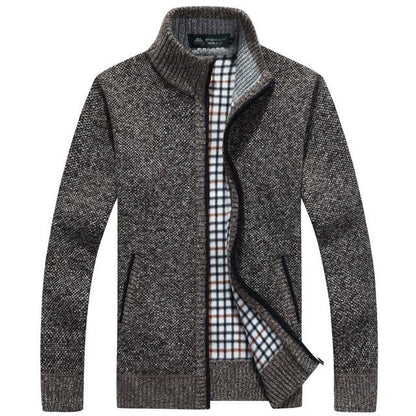 Iker – Herrenjacke aus Strick mit Fleece-Innenfutter