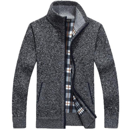 Iker – Herrenjacke aus Strick mit Fleece-Innenfutter