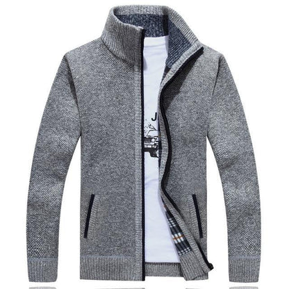 Iker – Herrenjacke aus Strick mit Fleece-Innenfutter